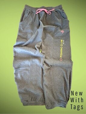 Daily Practice by Anthropologie “Fishing Club” Cargo Sweatpants – Size S – NWT